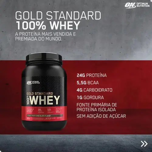 Suplemento Alimentar Whey Protein Probiótica Optimum Sabor Baunilha 2lbs