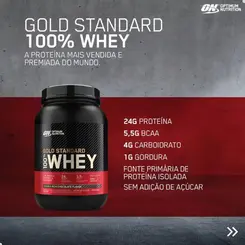 Suplemento Alimentar Whey Protein Probiótica Optimum Sabor Baunilha 2lbs