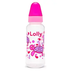 Mamadeira Lolly Oceano Silicone Ortodôntico Rosa 250ml