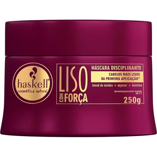 Máscara Capilar Haskell Liso com Força 250g