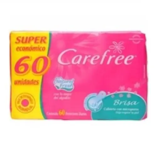 Protetor Diário Carefree Sem Abas Brisa Sem Perfume 60 Unidades