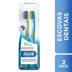 Escova Dental Oral-B Pro-Gengiva Ultra Macia 2 Unidades