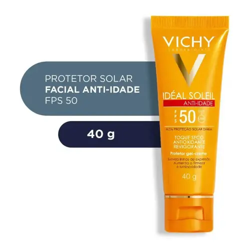 Protetor Solar Facial Idéal Soleil Anti-idade Com Cor Fps50 Vichy 40g