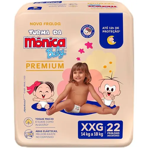 FRALDA TURMA DA MONICA ECONOMICA XXG 22UN