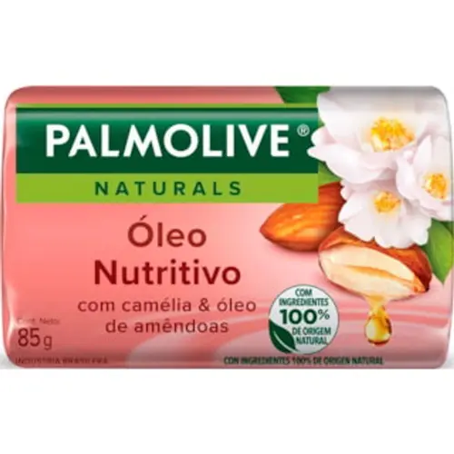 Sabonete Em Barra Palmolive Com Camélia E Óleo De Amêndoas 150g