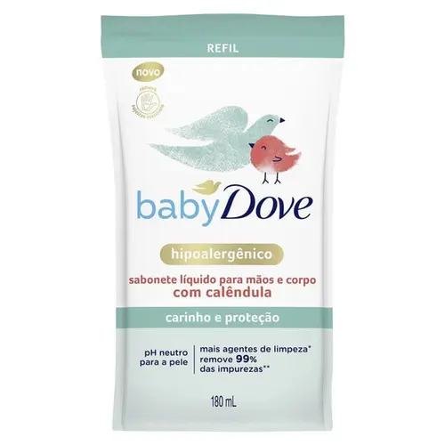 Sabonete Líquido Dove Baby Hidratação Sensível Refil 180ml