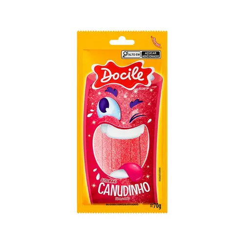 Regaliz Canud 70gr Morango Citrico