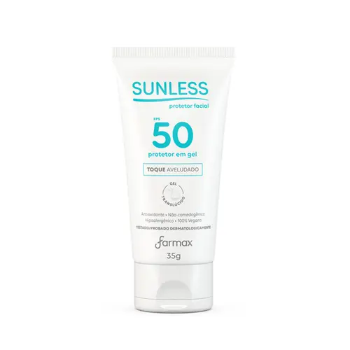 Protetor Facial FPS50 Gel Translúcido Sunless 35g