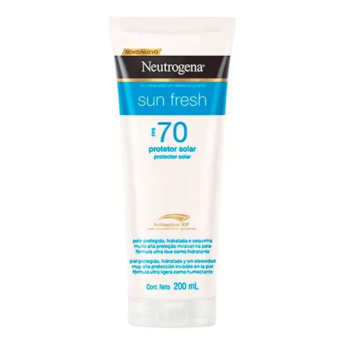 Protetor Solar Neutrogena Sun Fresh Fps70 Loção 200ml