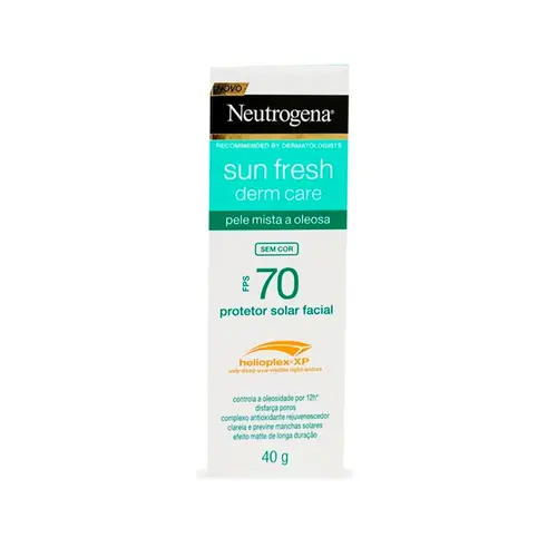 Protetor Neutrogena Sun Fresh Derm Care FPS70 S/Cor 40g
