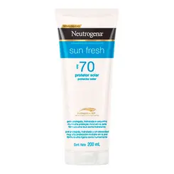 Protetor Solar Neutrogena Sun Fresh Fps70 Loção 200ml