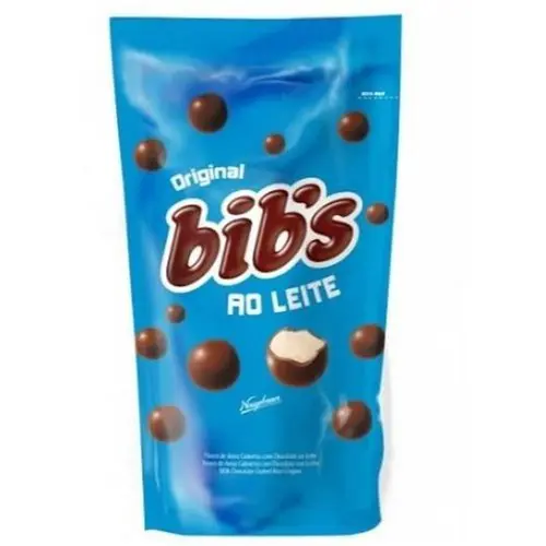 Chocolate Bibs ao Leite Pouch 120g