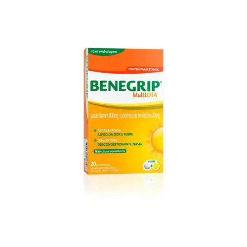 Benegrip Multi Dia com 12 Comprimidos