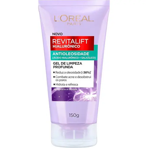 GEL DE LIMPEZA ANTIOLEOSIDADE REVITALIFT HIALURÔNICO 150ML