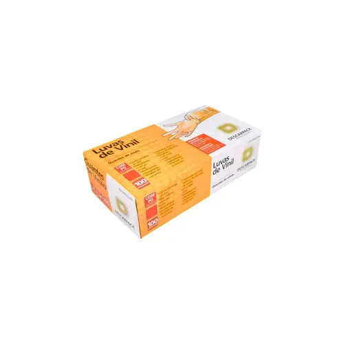 Luvas De Procedimentos Descarpack Vinil M Com Pó 100und
