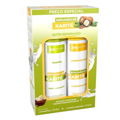 KIT SHAMPOO E CONDICIONADOR KARITE 200 ML