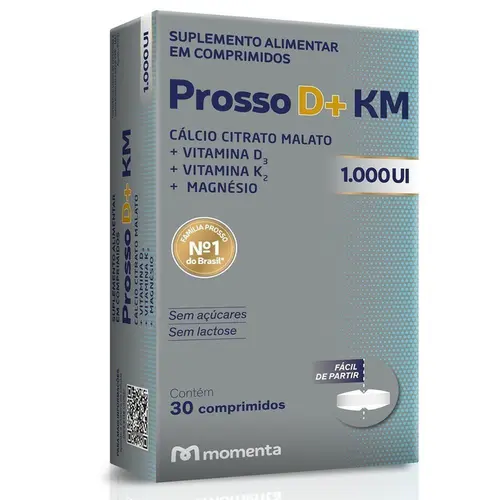 Prosso D+ KM 1.000UI com 30 Comprimidos