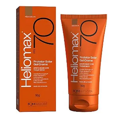 Heliomax Protetor Solar Gel Creme FPS 70 Sem Cor 50g
