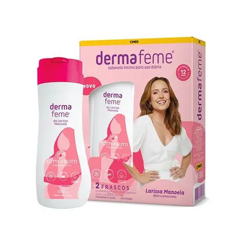 Sabonete Líquido Íntimo Dermafeme Tutti-Frutti 200ml