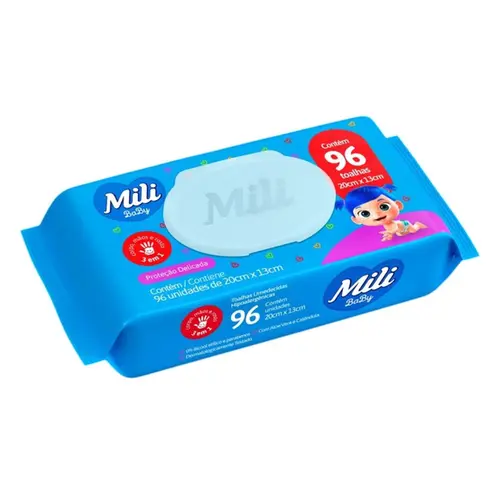 Toalha Umedecida Mili Baby c/96 und