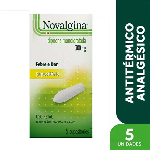 Novalgina 300mg Infantil 5 Supositórios