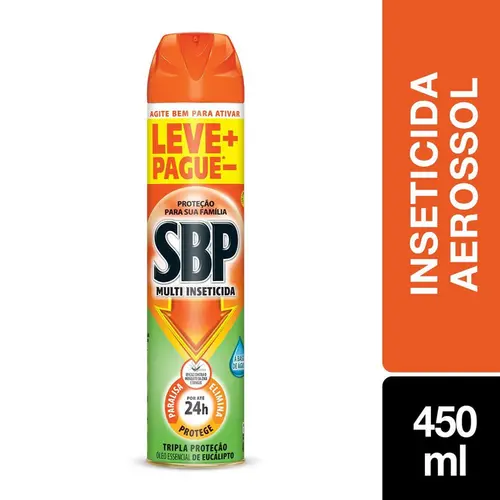 Inseticida Aero SBP Eucalipto Leve450ml e Pague 300ml