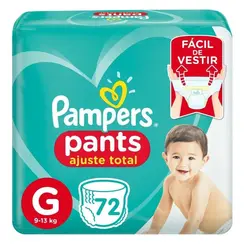 Fralda Pampers Pants Ajuste Total G 72 Unidades
