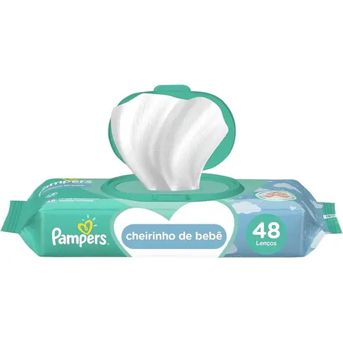 Lenco Umed Pampers 48Un Cheirinho L4P3
