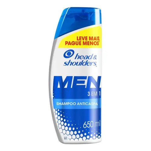 Shampoo Head & Shoulders Men 3 em 1 650ml