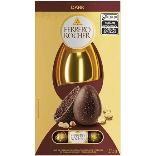 OVO EM CAIXA FERRERO ROCHER DARK 138G
