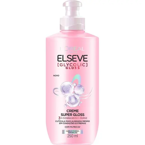 CREME PARA PENTEAR SUPER GLOSS L ORÉAL PARIS ELSEVE GLYCOLIC GLOSS 250ML