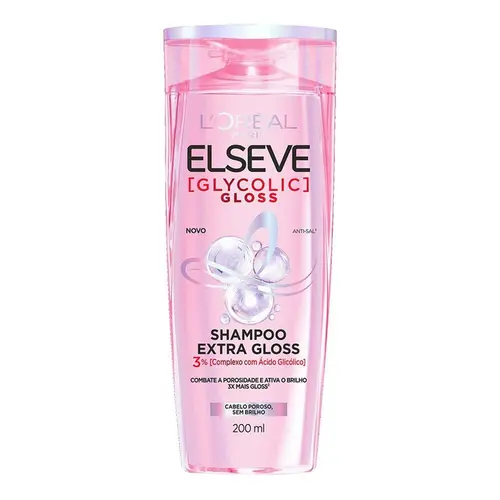 SHAMPOO L ORÉAL PARIS ELSEVE GLYCOLIC GLOSS 200ML