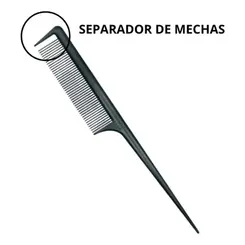 PENTE DENTES FINOS C/ CABO METALICO SEPARADOR DE MECHAS