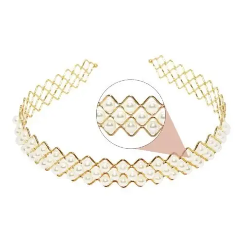 Tiara Cabelo Life B Perolas Daisy Com 1 Unidade