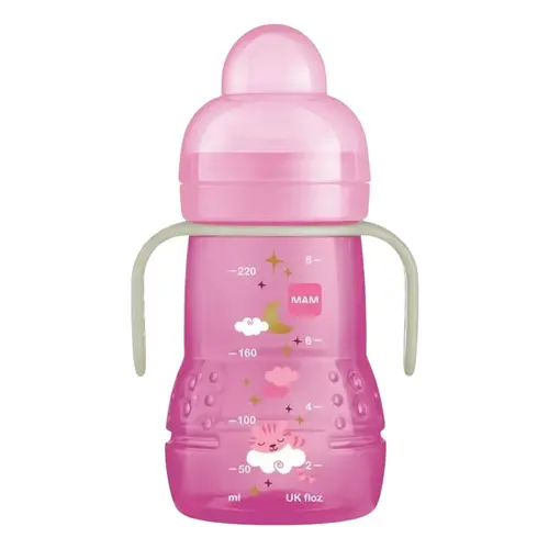 Copo de Transição Mam Trainer+ Night Rosa 220ml