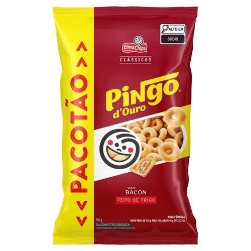 Salgadinho Pingo Douro Bacon 160G