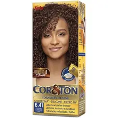 TINTURA COR E TON 6.41 CASTANHO ILUMINADO CAFE 125ML