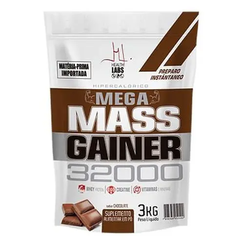 Mega Mass Gainer 3kg Chocolate Health Labs