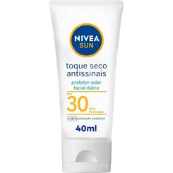 Protetor Solar Facial Nivea  Sun Toque Seco Antissinais FPS 30 40ML