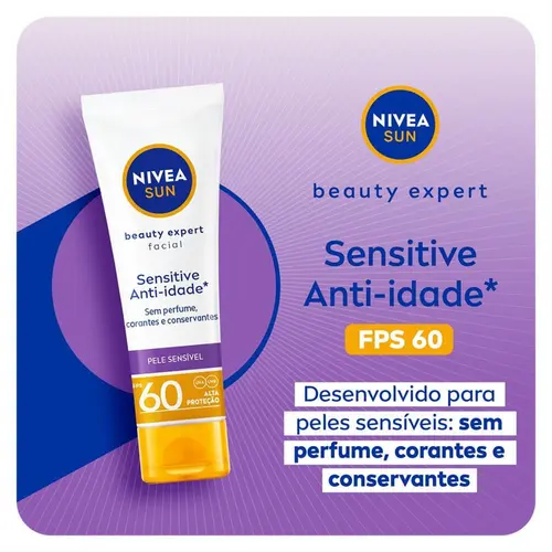 Protetor Solar Facial Nivea Sun Sensitive FPS50 50G
