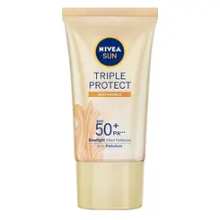 Protetor Solar Facial Nivea  Sun Triple Protect Antissinais FPS50 40ML