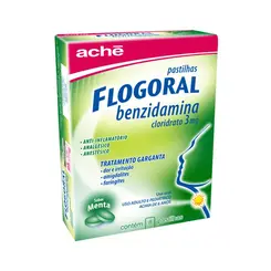 Flogoral Sabor Menta com 8 Pastilhas