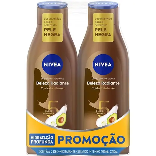 Nivea Duopack Hidrat Beleza Radiante Cuidado Int 400Ml
