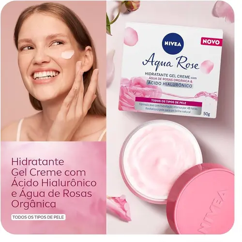 Gel Hidratante Acido Hialuronico Aqua Rose 50Ml