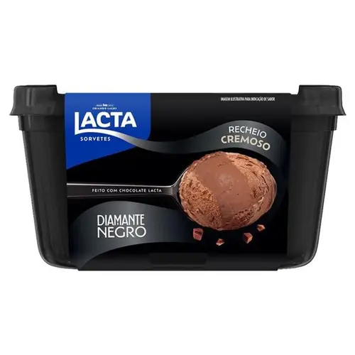 SORVETE DIAMENTE NEGRO LAKA POTE 1 L