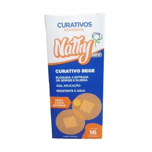 Curativo Nathy  Bege  Redondo C/16 Un