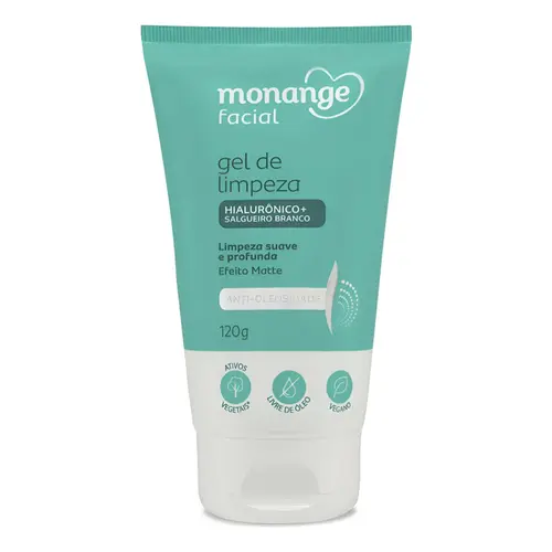 Gel De Limpeza Monange Facial Anti-oleosidade 120g