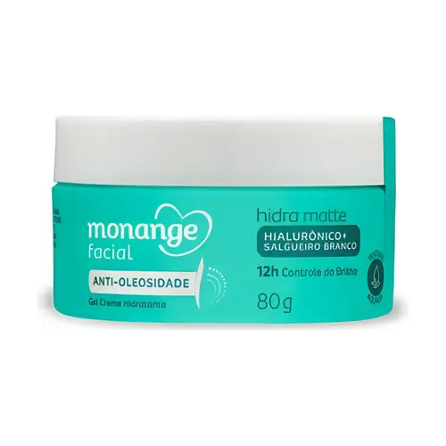 Gel Creme Hidratante Monange Facial Hidra Matte 80g