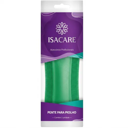 Pente Plastico para Piolho Isacare Botanic 1 unidade
