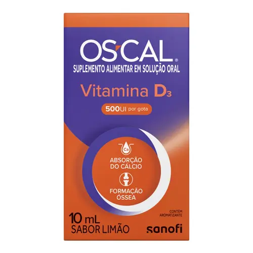 Os-Cal Vitamina D3 500UI/ml em gotas 10ml